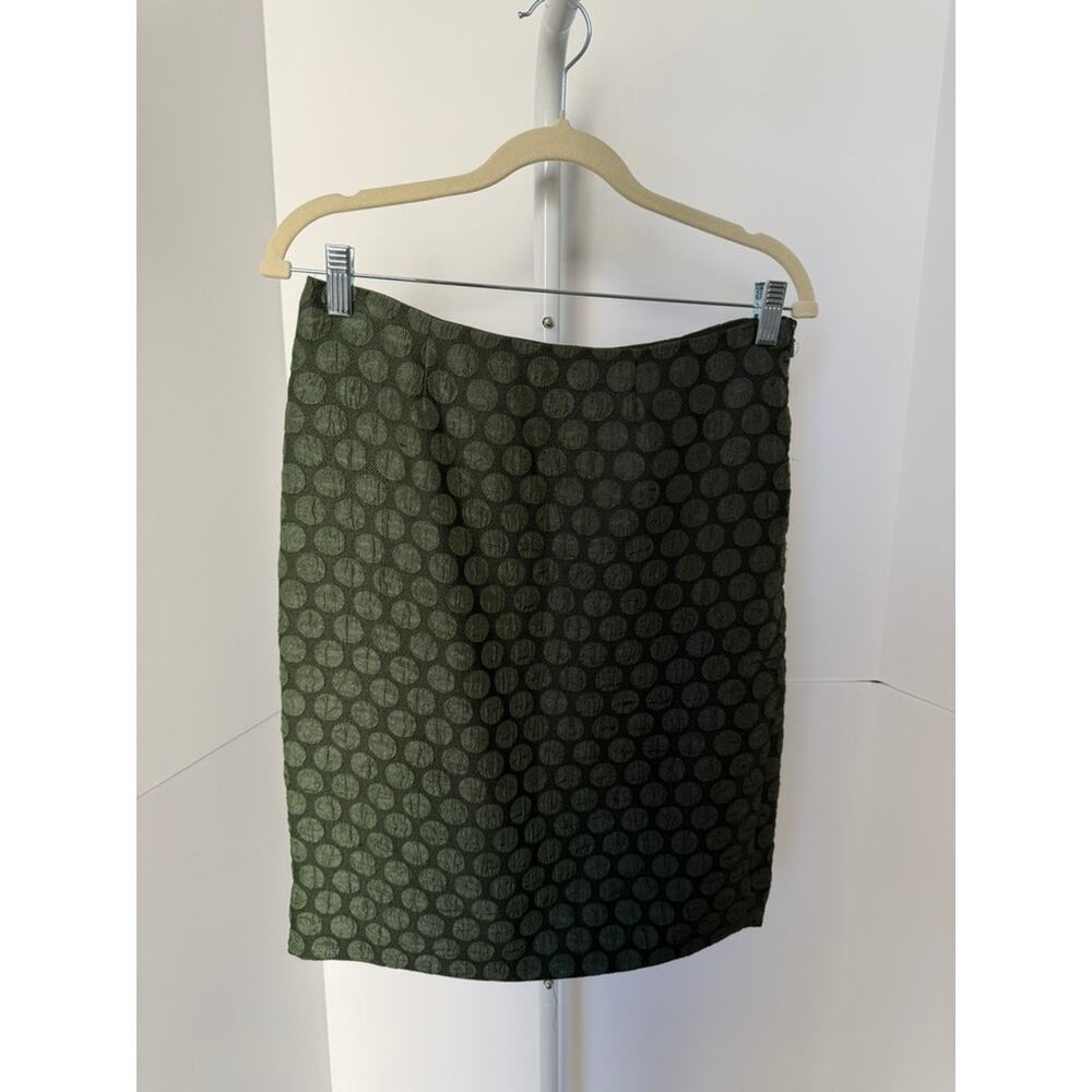 Maeve Olive Green Polka Dot Pencil Skirt Size 4 Anthropologie
